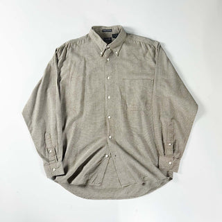 90's～00's Bugle Boy インドコットン チェック ボタンダウン L/Sシャツ