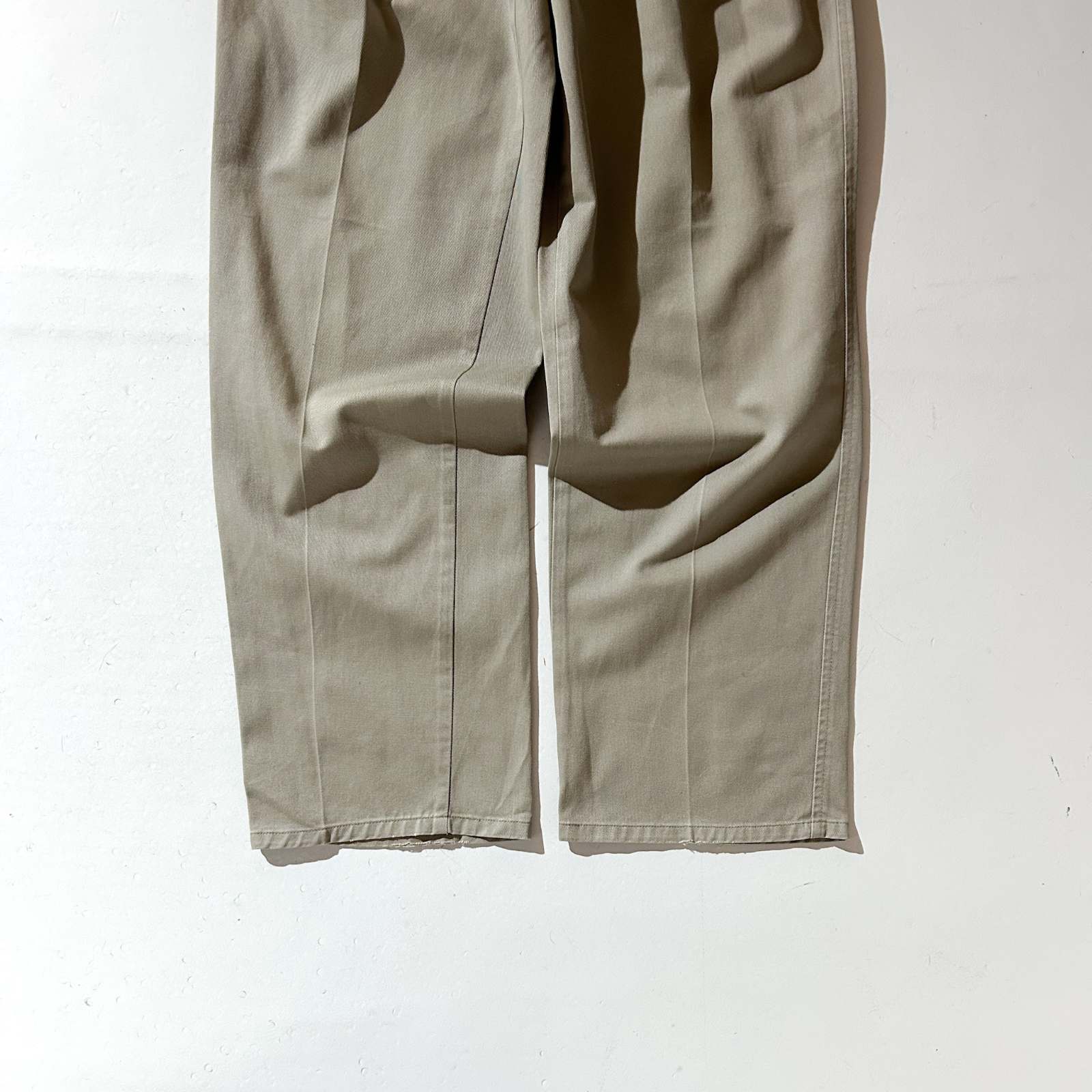 90's~ Calvin Klein Khakis カーキ 2タック チノ パンツ