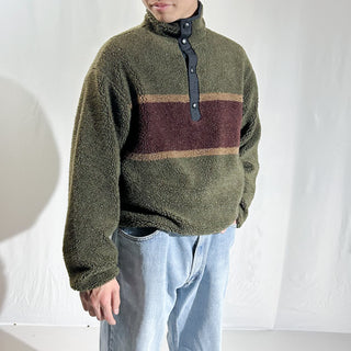 90's "made in USA" WOOLRICH スナップTタイプ フリース プルオーバー