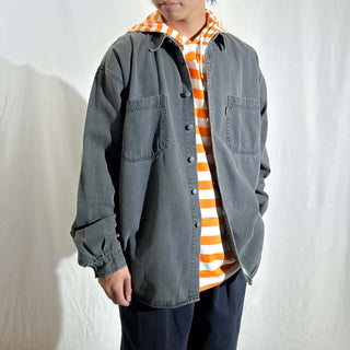 00's FRENCH NAVY ボーダー フーデッド Tシャツ