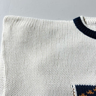 90's "made in USA" LIBERTY 星条旗 コットンニット セーター