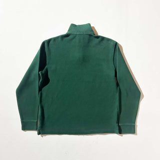 Ralph Lauren ハーフジップ コットンニット セーター(グリーン)