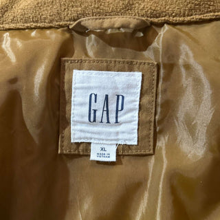 GAP カーキ×ネイビー スナップ 中綿 アウトドア ベスト