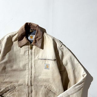 ～00's "made in USA" Carhartt 裏ブランケット フェード ボロ ダック デトロイト ジャケット
