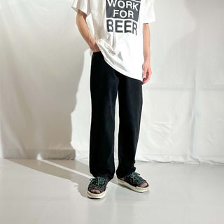 ～00's OLD NAVY テーパード ブラック デニム パンツ