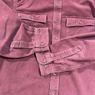 90's L.L.Bean シャモア L/Sシャツ(ワインレッド)