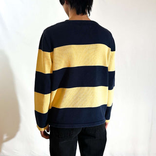 90's NINE ボートネック ボーダー ニット セーター