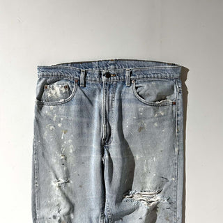90's "made in USA" Levi's 505 ペンキ ボロ ダメージ デニム パンツ