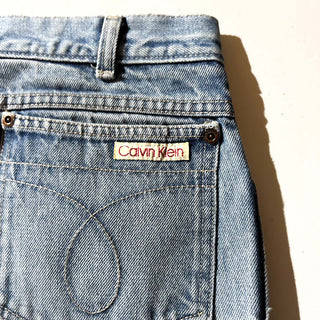 80's "made in USA" Calvin Klein "Scovill zipper" ストレート デニム パンツ