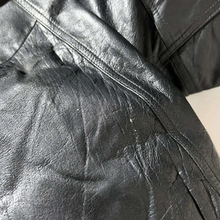 90's～00's TRUE BREED キルティング レザー ブルゾン ジャケット