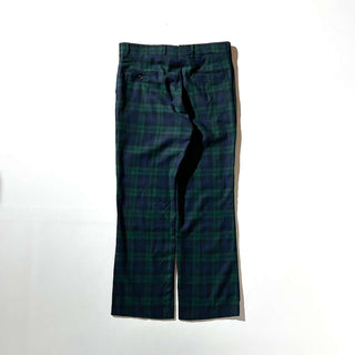 80's L.L.Bean ブラックウォッチ チェック ウール スラックス