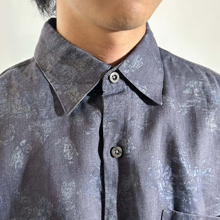 90's～00's NAT NAST 総柄 レギュラーカラー S/Sシャツ