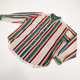 90's TOMMY HILFIGER マルチストライプ L/S シャツ