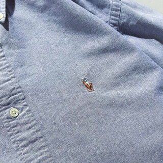 90's〜 OLD RALPH LAUREN "BLAKE" ライトパープル ボタンダウン L/Sシャツ