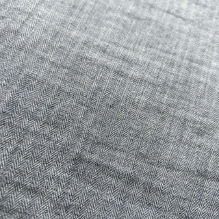 00's RALPH LAUREN グレー ヘリンボーン ワイドカラー L/Sシャツ