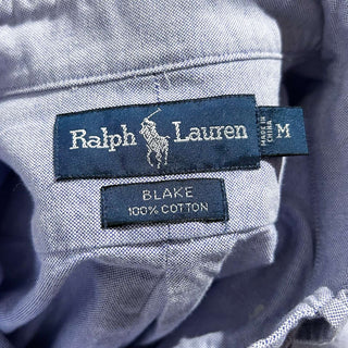 90's〜 OLD RALPH LAUREN "BLAKE" ライトパープル ボタンダウン L/Sシャツ