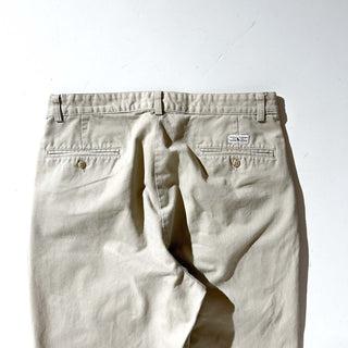 90's～ OLD RALPH LAUREN "ANDREW PANT" ベージュ ２タック チノ パンツ