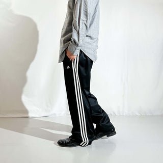 00's adidas ブラック ドローコード ナイロン パンツ