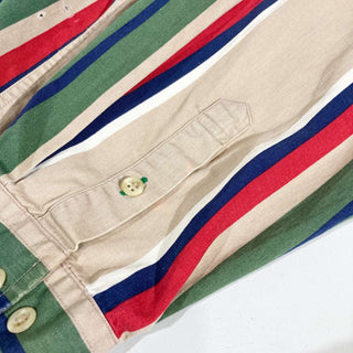 90's TOMMY HILFIGER マルチストライプ L/S シャツ