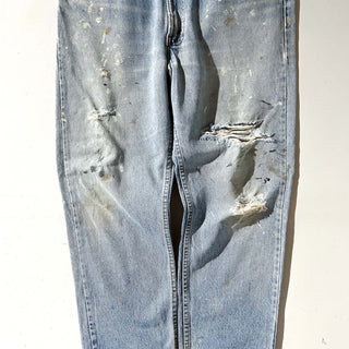 90's "made in USA" Levi's 505 ペンキ ボロ ダメージ デニム パンツ