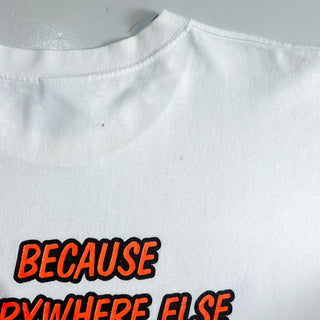 00's JERZEES "CRANK IT UP! " 企業 両面プリント Tシャツ