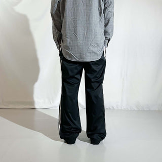 00's adidas ブラック ドローコード ナイロン パンツ