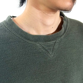 90's "made in USA" LANDS' END 鹿の子 無地 スウェット シャツ