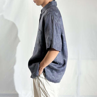 90's～00's NAT NAST 総柄 レギュラーカラー S/Sシャツ