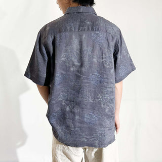 90's～00's NAT NAST 総柄 レギュラーカラー S/Sシャツ