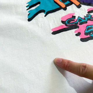 00's JERZEES "CRANK IT UP! " 企業 両面プリント Tシャツ