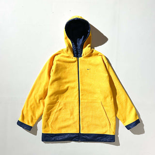 00's NIKE ナイロン×フリース フーデッド リバーシブル シェル ジャケット