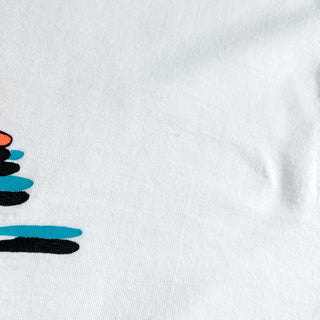 00's JERZEES "CRANK IT UP! " 企業 両面プリント Tシャツ