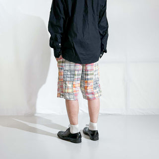 00's パッチワーク マドラス×コットンブロード リバーシブル ショーツ