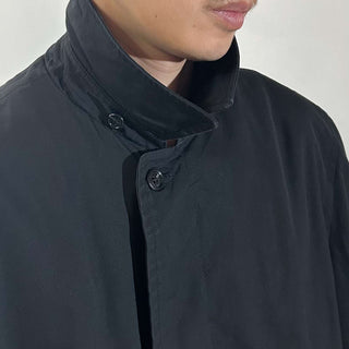 ～70's London Fog ブラック ボアライナー ステンカラー コート