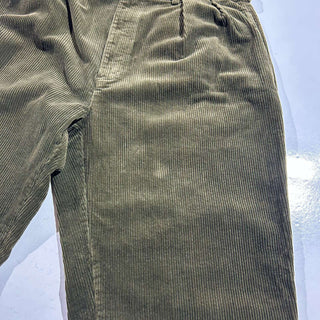 90's～ "made in SINGAPORE" OLD RALPH LAUREN "ANDREW PANT" カーキ 2タック コーデュロイ パンツ