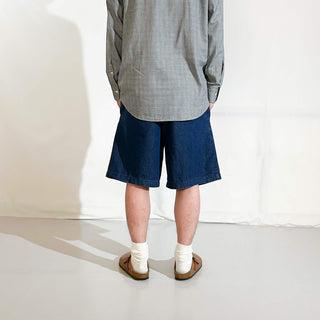 00's croft&barrow ２タック デニム スラックス ショーツ