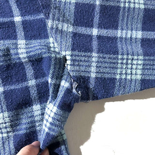 90's SAUGATUCK レギュラーカラー チェック L/Sプリントネルシャツ