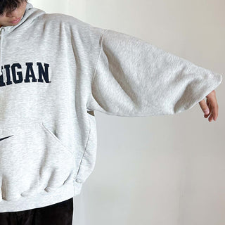 90's～00's NIKE "極太アーム" MICHIGAN カレッジ スウェット パーカ