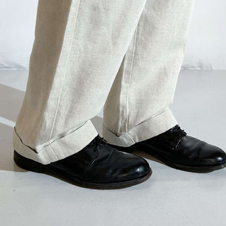 00's DOCKERS コットン×リネン ２タック ワイド スラックス