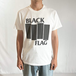 ～90's Black Flag バンド ロゴ プリント Tシャツ