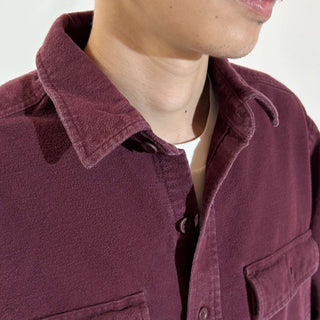 90's L.L.Bean シャモア L/Sシャツ(ワインレッド)