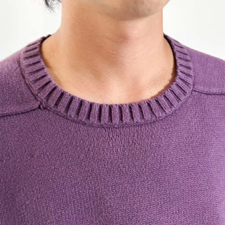 90's LANDS' END 無地 ドリフター ニット セーター (パーブル)