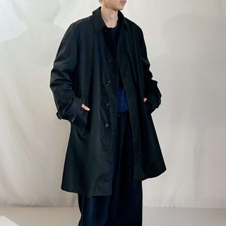 ～70's London Fog ブラック ボアライナー ステンカラー コート