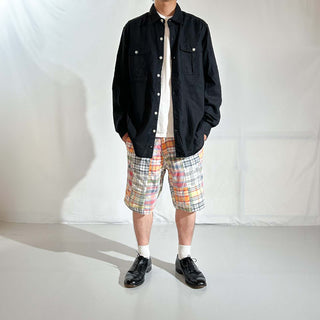 00's パッチワーク マドラス×コットンブロード リバーシブル ショーツ