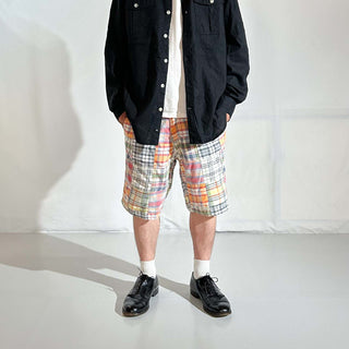 00's パッチワーク マドラス×コットンブロード リバーシブル ショーツ