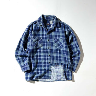 90's SAUGATUCK レギュラーカラー チェック L/Sプリントネルシャツ