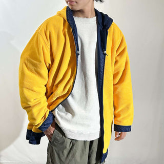 00's NIKE ナイロン×フリース フーデッド リバーシブル シェル ジャケット