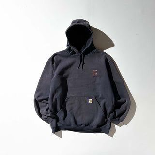 90's～00's Carhartt フェード ワンポイント スウェット パーカ
