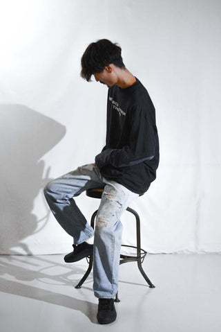 90's "made in USA" Levi's 505 ペンキ ボロ ダメージ デニム パンツ