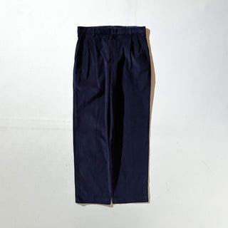 90's～ "deadstock" LANDS' END ２タック コーデュロイ パンツ (TRUENAVY 30×30)